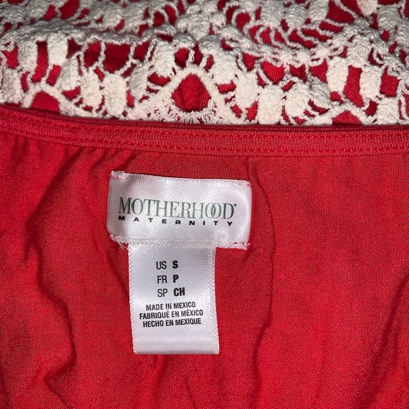 Motherhood maternity maxi red dress - Picture 3 of 7